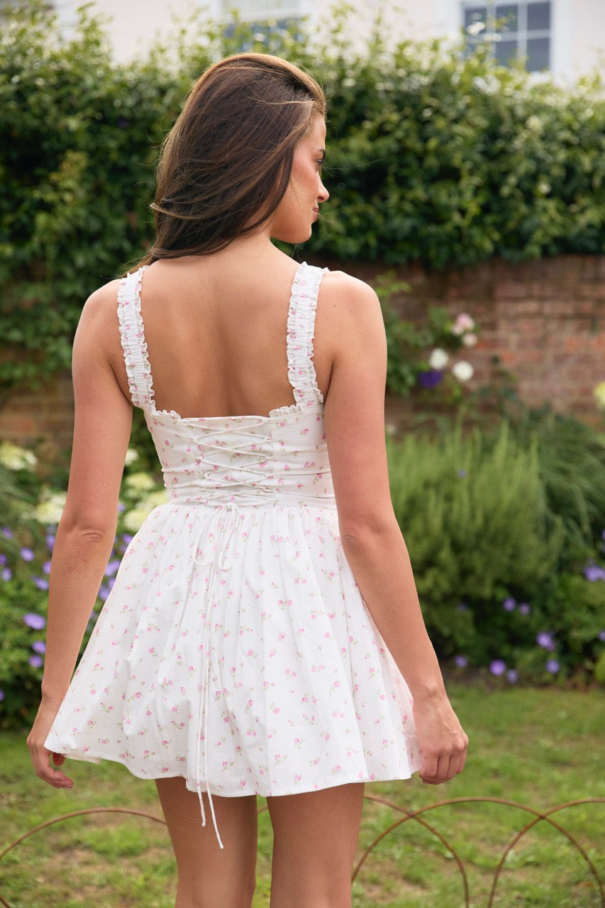 Jasmine Mini Dress | Floral Corset Mini Dress – Amy Jane London